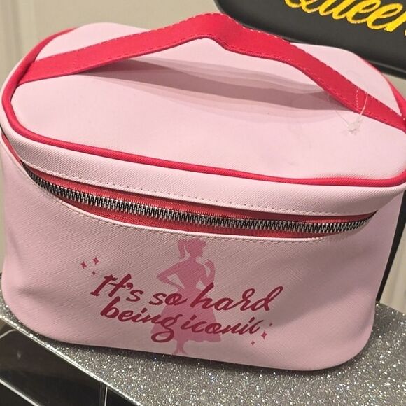 Barbie, "It's Hard Being Iconic" Zip Around Cosmetic Case - Picture 2 of 6